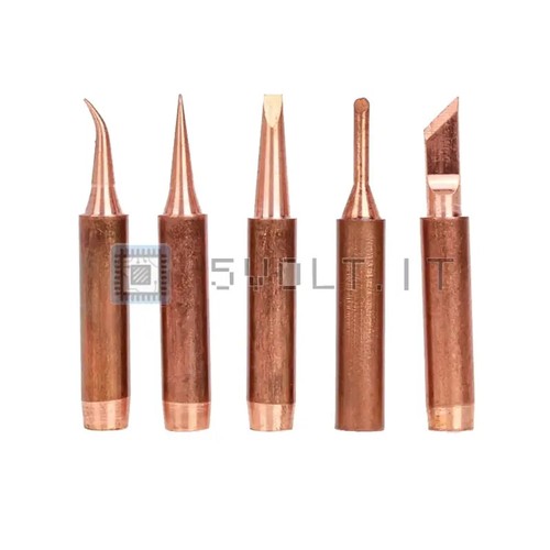 Set 5pz punte saldatore - punte,