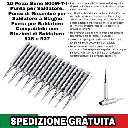 10pz serie 900m punta x - serie, 900m-t-i