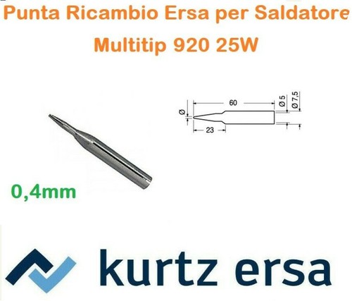 Punta ricambio ersadur 4mm - punta, 0,4mm